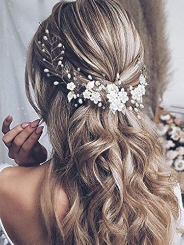 Braut haar schmuck blume perle - braut,