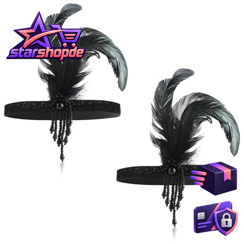 Flapper stirnband 1920er jahre - flapper,