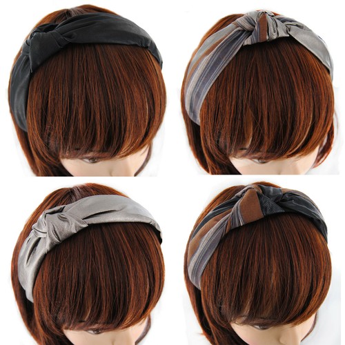Axy leder haarreif mit - haarreif, knoten