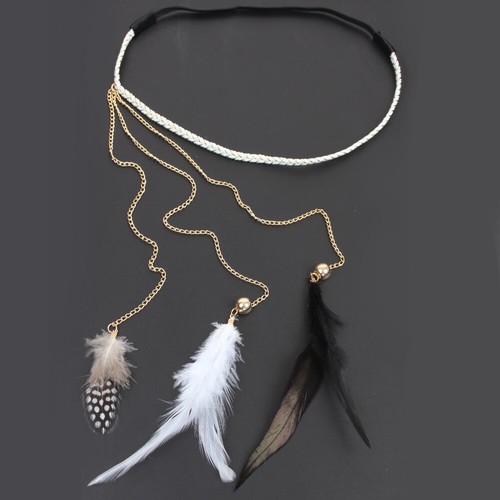 Haarband haarkette feder - haarband,