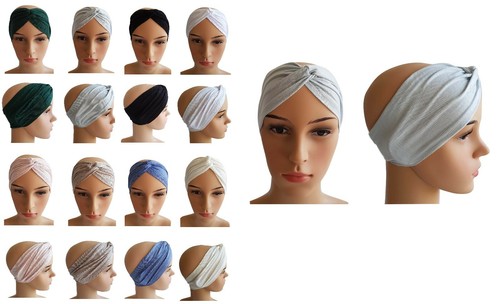 Haarband bandana unifarben - haarband,